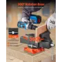 Bench Vise, 127 mm(5") Jaw Width, 127 mm(5") Max Jaw Opening Multipurpose Vise with 360°Swivel Locking Base, 71 mm(2.8") Throat 