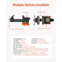 Bench Vise, 127 mm(5") Jaw Width, 127 mm(5") Max Jaw Opening Multipurpose Vise with 360°Swivel Locking Base, 71 mm(2.8") Throat 