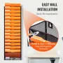 Filvægstativ Mesh Wall File Holder 1-stykke 16 Lommer til