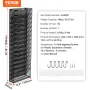 Filvægstativ Mesh Wall File Holder 1-stykke 16 Lommer til
