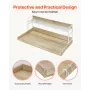 Washer Dryer Countertop with 2-Tier Shelf, 54" x 27" Wooden Washer and Dryer Countertop with Anti-Slip Pads, Water-Resistant Lau