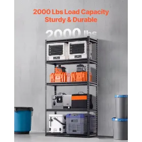 Storage Shelves 5 Tier Adjustable Heavy Duty Garage Shelving Unit 2000 lbs