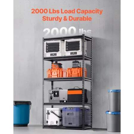 Opbevaringshylder 5 Tier Justerbar Heavy Duty Garage Hylder