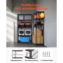 Opbevaringshylder 5 Tier Justerbar Heavy Duty Garage Hylder