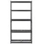 Storage Shelves, 2000 lbs, 5 Tier Heavy Duty Garage Shelving, 16" D x 36" W x 72" H Adjustable Metal Shelves for Industrial Shel