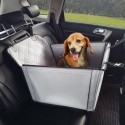 Dog Booster Car Seat Pet Car Seat for S M L Dogs up to 40 lbs Gray