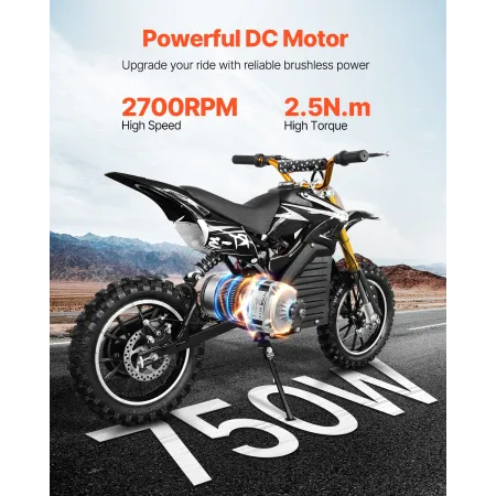 750W Electric Brushless DC Motor Kit - 48V 2700rpm Motor with Upgraded Speed Controller for Go Karts E-Bike Motorcycle Scooter