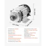750W Electric Brushless DC Motor Kit 48V 2700 o / min med