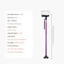 Walking Cane Folding Walking Stick 8-niveau 4-spredt drejelig