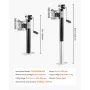 Trailer Jack, 5000 lbs Dynamic Load Capacity, Heavy Duty Swivel Bolt-on Trailer Jack, 14.3" Lift Trailer Jack Stand with Handle 