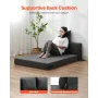 Foldning af sovesofa 3-i-1 sammenfoldelig sofa seng med 2 puder