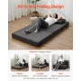 Foldning af sovesofa 3-i-1 sammenfoldelig sofa seng med 2 puder