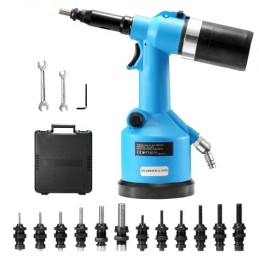 Pneumatisk luftdriveter Heavy Duty Rivet Gun Tool Kit 13 størrelsesnæsestykker