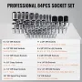 121-Piece Mechanics Tool Set, 1/4" 3/8" 1/2" Drive Sockets, SAE and Metric Mechanic Tool Kit with Bits, Wrenches, Ratchet Handle