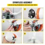 Wind Turbine Generator, 12V/AC Wind Turbine Kit, 400W Wind Power Generator With MPPT Controller 3 Blades Auto Adjust Windward Di