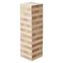 Tumbling Timber Toy, 60 Blocks Giant Tumble Tower Blocks Game, Pine Wood Tumbling Tower Game with Carry Bag and Scoreboard, Wood