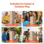 Tumbling Timber Toy, 54 Blocks Large Tumble Tower Blocks Game, Pine Wood Tumbling Tower Game with Carry Bag and Scoreboard, Wood