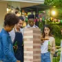 Tumbling Timber Toy, 54 Blocks Large Tumble Tower Blocks Game, Pine Wood Tumbling Tower Game with Carry Bag and Scoreboard, Wood