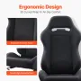 Racing Seat, 2 Set, Adjustable Racing Cockpit with Wide Angle Reclining & High-Resilience Foam, Comfortable Racing Chair with Po