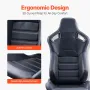 Racing Seat, 2 Set, Adjustable Racing Cockpit with Wide Angle Reclining & High-Resilience Foam, Comfortable Racing Chair with So