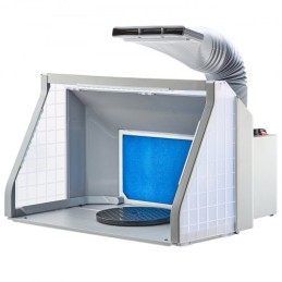 Airbrush Spray Booth Dual-Fans Portable Hobby Airbrush Paint Spray Booth