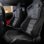 Racing Seat, 2 Set, Adjustable Racing Cockpit with Wide Angle Reclining & High-Resilience Foam, Comfortable Racing Chair with So