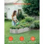 Metal Raised Garden Bed, 4 x 2 x 1 ft Outdoor Galvanized Planter Box, with Open Bottom, Large Oval Planter Raised Bed for Garden