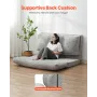 Folding Sofa Bed, 3-in-1 Foldable Couch Bed with Washable Cover, 25D High Density Memory Foam Convertible Sleeper Chair Bed, Fut