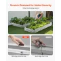 Metal Raised Garden Bed, 12 x 4 x 1 ft Outdoor Galvanized Planter Box, with Open Bottom, Large Planter Raised Bed for Gardening 