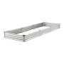 Højbed i metal, 3,5x1,2x3,7 cm, galvaniseret, sølvfarvet