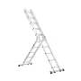 Multi-purpose foldende stige 7-i-1 5 trin 19ft rækkevidde metal