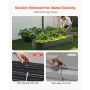 Metal Raised Garden Bed, 8 x 2 x 1 ft Outdoor Galvanized Planter Box, with Open Bottom, Large Oval Planter Raised Bed for Garden