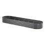 Metal Raised Garden Bed, 8 x 2 x 1 ft Outdoor Galvanized Planter Box, with Open Bottom, Large Oval Planter Raised Bed for Garden