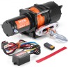 Electric Winch ATV UTV 4500 lb Synthetic Rope Waterproof Remote Control