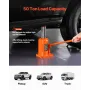 Hydraulic Bottle Jack, 50 Ton/110231 lbs Welded Bottle Jack with 11''-17.32'' Lifting Range & 3-Section Long Handle, for Car, Pi