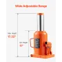 Hydraulic Bottle Jack, 50 Ton/110231 lbs Welded Bottle Jack with 11''-17.32'' Lifting Range & 3-Section Long Handle, for Car, Pi