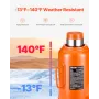 Hydraulic Bottle Jack, 50 Ton/110231 lbs Welded Bottle Jack with 11''-17.32'' Lifting Range & 3-Section Long Handle, for Car, Pi