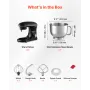 Stand Mixer 6 Quart Electric Dough Mixer 1400W 6 + P Hastigheds