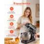 Stand Mixer, 8.3QT Dough Mixer, 1400W 6+P Speeds Tilt-head Food Mixer with Stainless Steel Bowl, Dough Hook, Wire Whip, Flat Bea