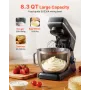Stand Mixer 8.3 Qt Electric Dough Mixer 1400W 6 + P Speed