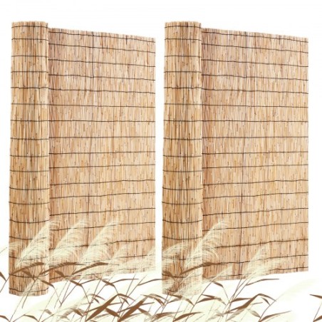 2-Pack Reed Fence Landscaping Privacy Blind Fencing Screen 16.4 'X 4'