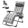 Zero Gravity Chair 26" Zero Gravity Recliner Lounge Chair Indoor & Outdoor