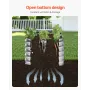 Højbed i metal 12x6x6 cm, galvaniseret, sølvfarvet