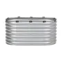 Metal Raised Garden Bed, 4 x 2 x 2 ft Outdoor Galvanized Planter Box, with Open Bottom, Large Oval Planter Raised Bed for Garden