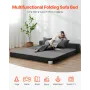 Folding Sofa Bed, 3-in-1 Foldable Couch Bed with 2 Pillows and Washable Cover, 25D High Density Memory Foam Convertible Sleeper 