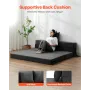Folding Sofa Bed, 3-in-1 Foldable Couch Bed with 2 Pillows and Washable Cover, 25D High Density Memory Foam Convertible Sleeper 