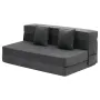 Folding Sofa Bed, 3-in-1 Foldable Couch Bed with 2 Pillows and Washable Cover, 25D High Density Memory Foam Convertible Sleeper 