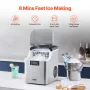 Bærbar bordplade isproducent 45 kg/24 timers selvrensning med