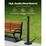Cigarette Butt Receptacle, Commercial Cylinder Cigarette Butt Container, Freestanding and Weatherproof Outdoor Cigarette Butt Di