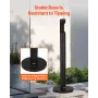 Cigarette Butt Receptacle, Commercial Cylinder Cigarette Butt Container, Freestanding and Weatherproof Outdoor Cigarette Butt Di